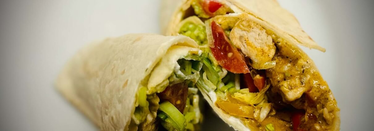 Hähnchen-WrapsmitGuacamole Hähnchen-Wraps mit Guacamole